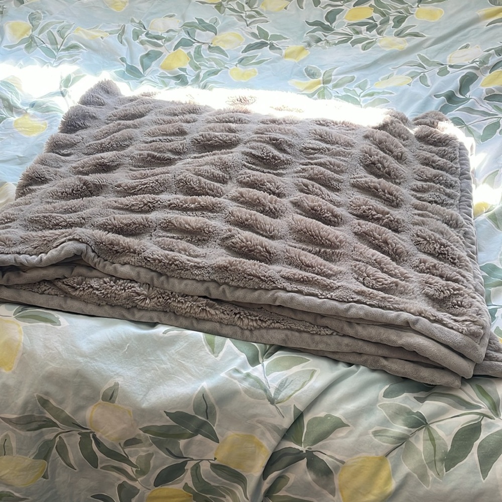 Pottery barn Faux fur blanket